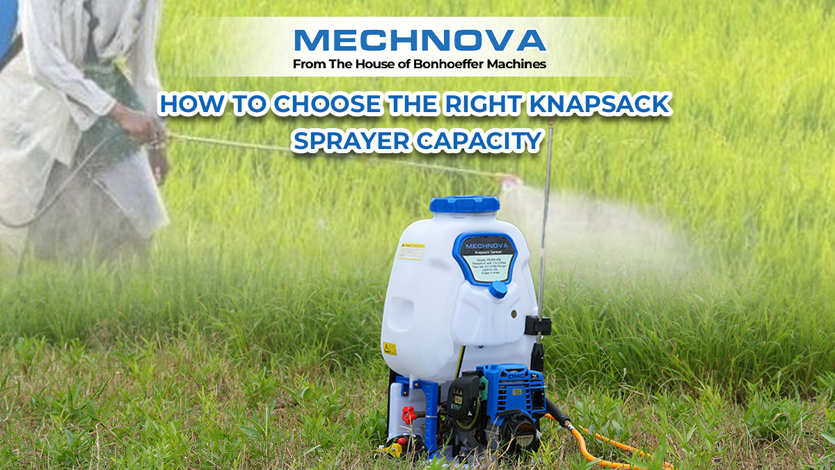 How to Choose the Right Knapsack Sprayer Capacity